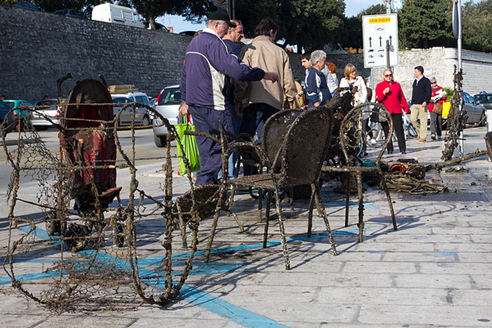 Ronilacki klub Sv. Roko – čišćenje, uvala Jazine, foto: Leo Banić