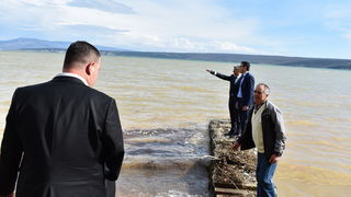 Župan Longin obišao klizišta u Posedarju Župan Longin obišao klizišta u Posedarju