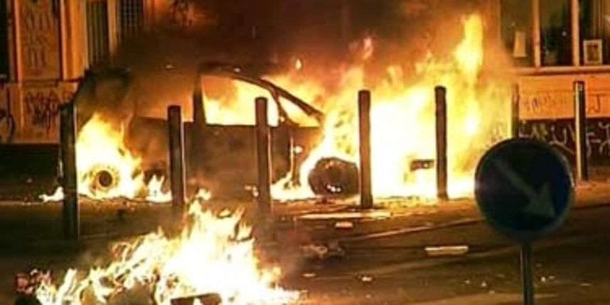 Danska – neredi (Foto: HTV) Danska – neredi (Foto: HTV)