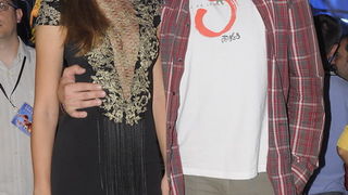 Vodice, 110611.
Obala Vladimira Natora.
Posljednja vecer CMC -a u Vodicama.
Na slici: Voditeljica Korana Gvozdic i Dragan Lukic
Foto: Marija Mihic / CROPIX