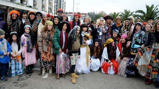 Stanarske maškare u karnevalskoj povorci, foto Iva Perinčić