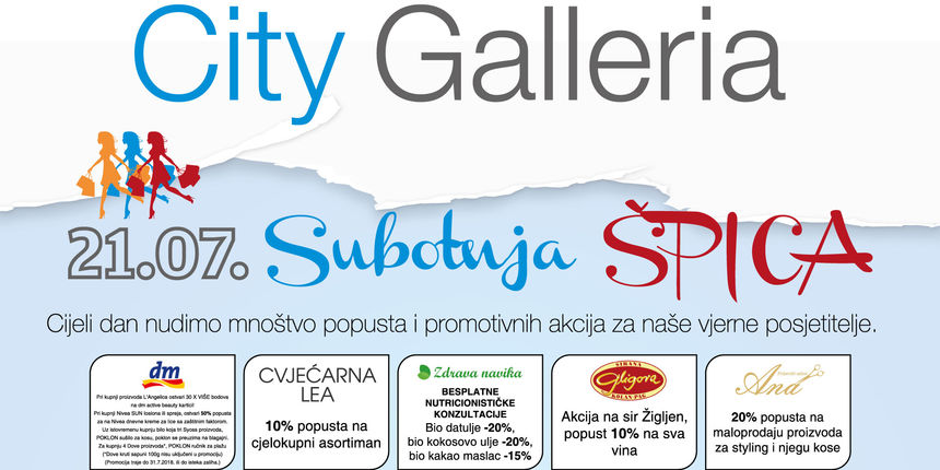 Ljetna subotnja špica u City Galleiji Ljetna subotnja špica u City Galleiji