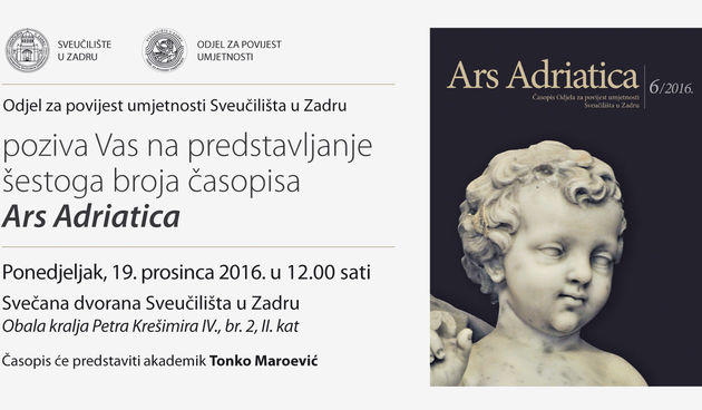 Predstavljanje šestoga broja časopisa Ars Adriatica