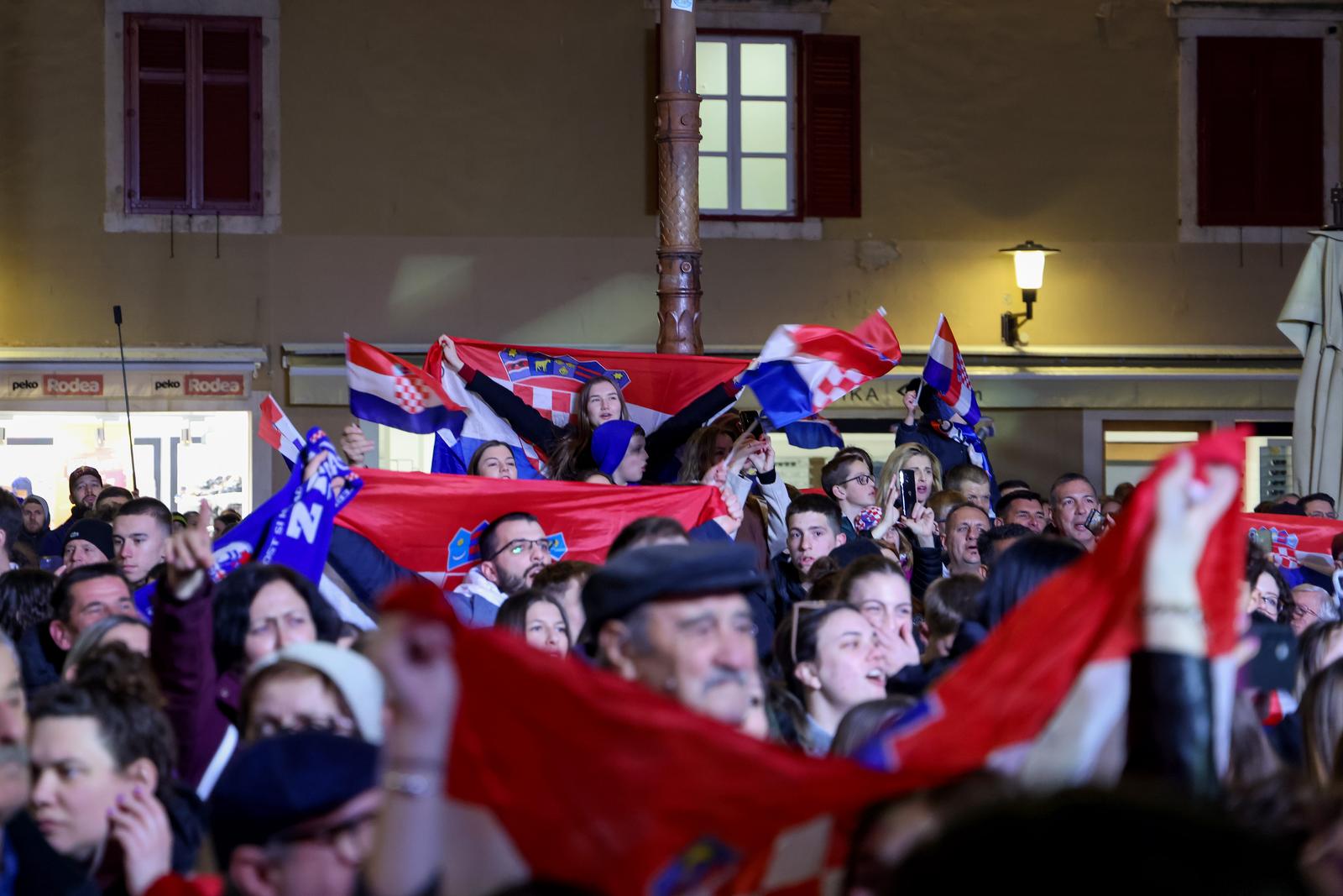 Doček rukometaša u Zadru Doček rukometaša u Zadru