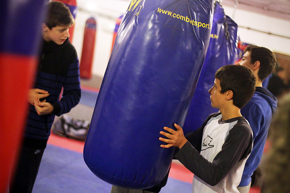 Javni sparing u boksačkom klubu Zlatna rukavica (foto:Saša Čuka)