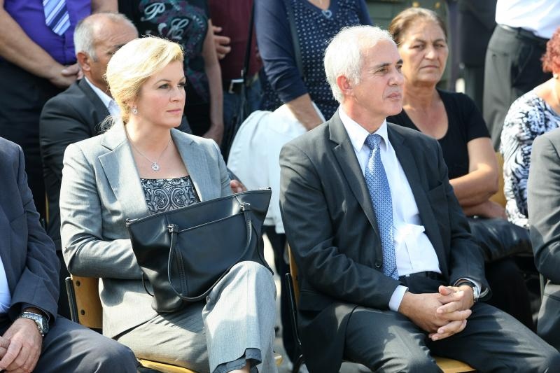 Zadar – U nazocnosti brojnih branitelja, gradskih vlasti, pripadnika HV-a i MUP-a te gradjana Zadra sredisnjom svecanoscu na gradskom predjelu Dracevac obiljezena je 23. obljetnica Dana obrane Grada. Svecanosti je nazocila Kolinda Grabar Kitarovic. Photo: Zadar – U nazocnosti brojnih branitelja, gradskih vlasti, pripadnika HV-a i MUP-a te gradjana Zadra sredisnjom svecanoscu na gradskom predjelu Dracevac obiljezena je 23. obljetnica Dana obrane Grada. Svecanosti je nazocila Kolinda Grabar Kitarovic. Photo: