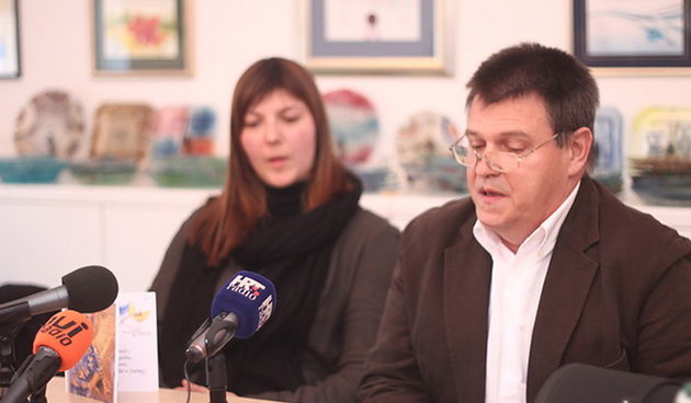 Najava programa “Anđeli bez granica” u Muzeju antičkog stakla, Foto: Saša Čuka