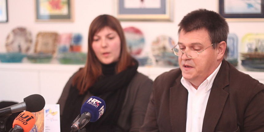 Najava programa “Anđeli bez granica” u Muzeju antičkog stakla, Foto: Saša Čuka