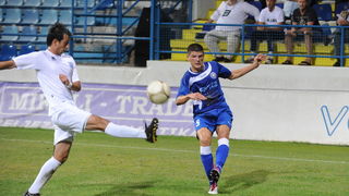 Zadar, 210911. 
Stadion Stanovi.
Nogometna utakmica Kupa Hrvatske, Zadar – Karlovac.
Na fotografiji: igrac Zadra Perica Sare.
Foto: Andrija Lucic / CROPIX