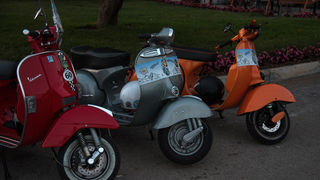 Vespa World Days 2015: Prve vespe stigle u Biograd, foto: Vinko Pešić