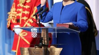 Inauguracija predsjednice Kolinde Grabar Kitarović na Trgu sv. Marka, Foto: Photo: HINA/POOL/PIXSELL