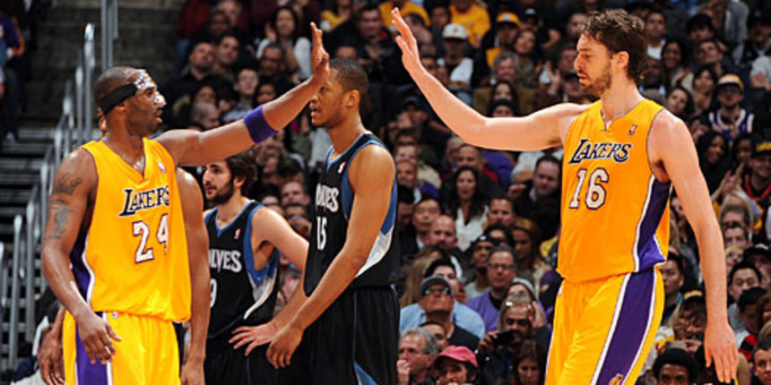 Kobe Bryant i Pau Gasol, foto: nba.com