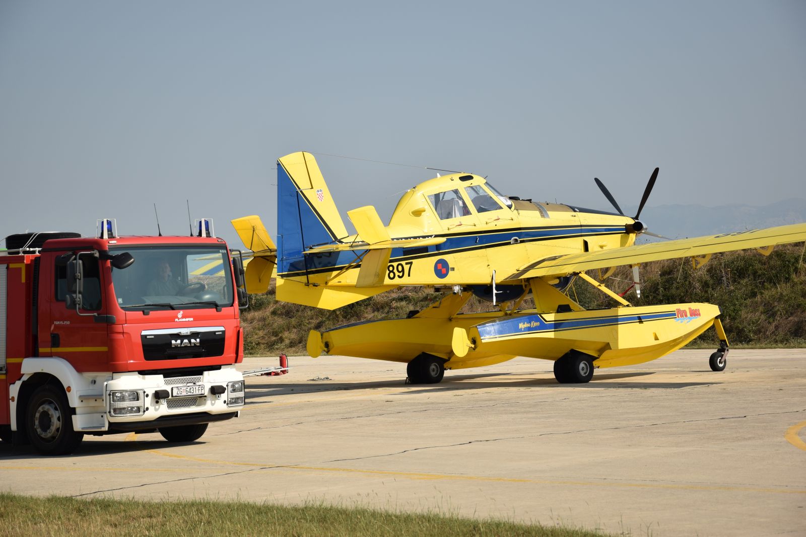 Njemački vatrogasci posjetili zračne snage u vojarni Zemunik