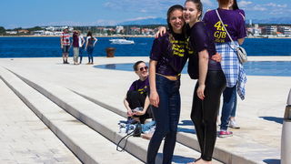 Ludijada maturanata na zadarskoj rivi 17. svibnja 2016. Foto: Bojan Bogdanić