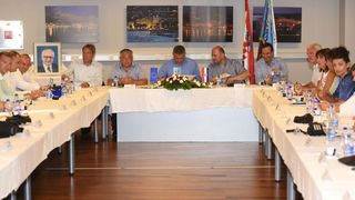 U SC Višnjik u dvorani Krešimir Ćosić održana 43. sjednica Predsjedništva Hrvatske demokratske zajednice.  Photo: Dino Stanin/PIXSELL