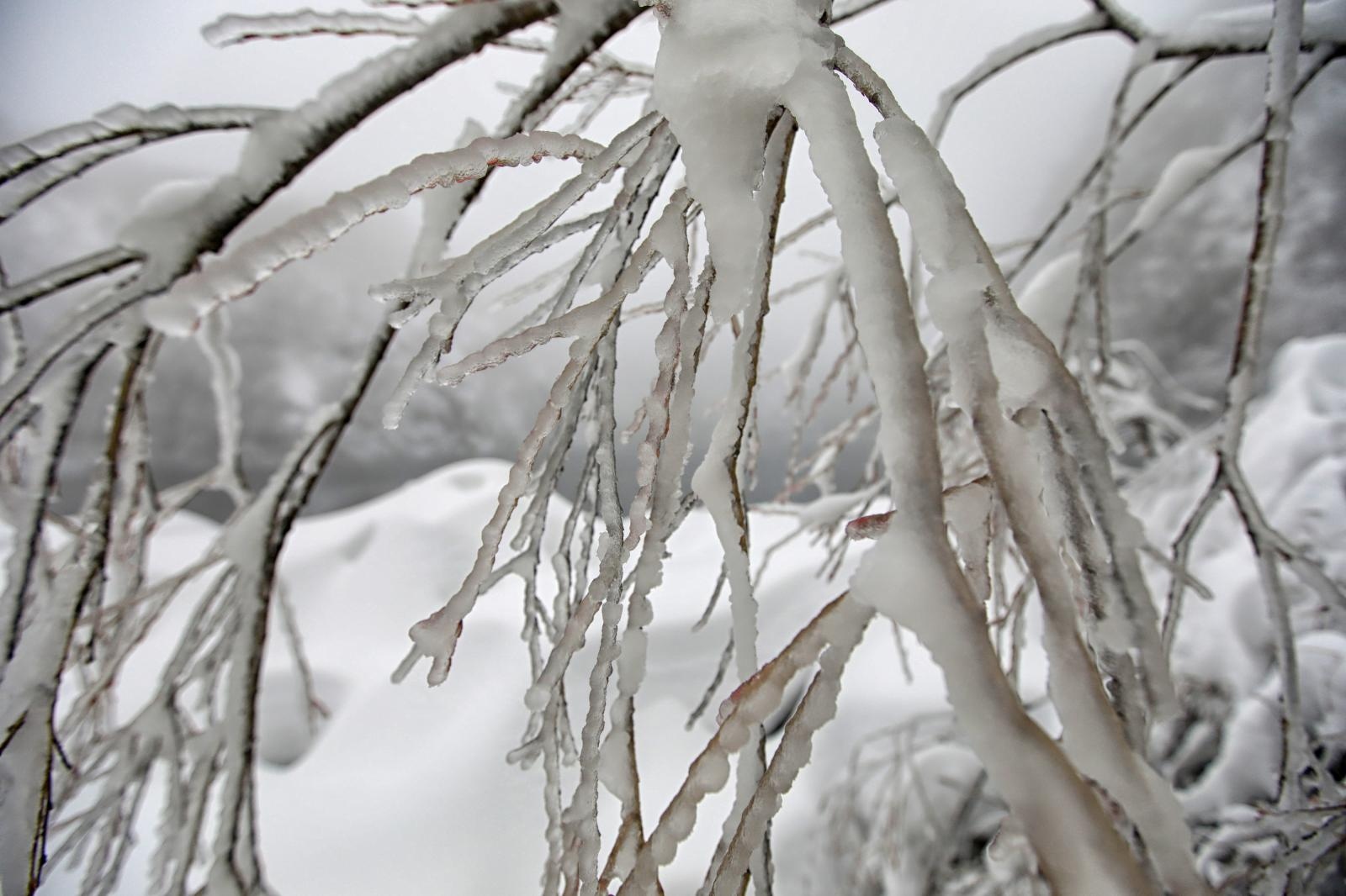 Zimska idila na snijegom prekrivenim Plitvičkim jezerima Zimska idila na snijegom prekrivenim Plitvičkim jezerima