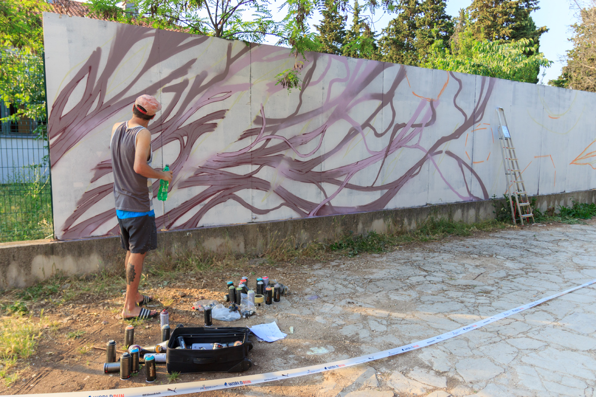 Pripreme za KvartArt festival: grafiteri u akciji