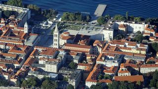 01.08.2013., Zadar – Fotografije panoramskog leta od Zadra do Medulina. Photo: Filip Brala/PIXSELL Autor  Filip Brala/PIXSELL KLJUČNE RIJEČI  let, panorama, grad Zadar, zracni snimak, Jadran, arhipelag, more, avion
