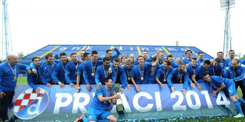 17.05.2014., stadion Maksimir, Zagreb – MAXtv 1. HNL, 36. kolo, GNK Dinamo – HNK Hajduk. Nakon utakmice nogometasi NK Dinamo proslavili si naslov prvaka. Photo: Sanjin Strukic/PIXSELL