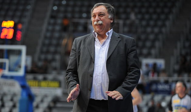 Zadar, 100511. Dvorana Kresimir Cosic u Zadru, 13. kolo lige za prvaka,  Zadar –  Cedevita.  Na fotografiji: Josip Pino Grdovic trener Zadra. Foto: Andrija Lucic / CROPIX