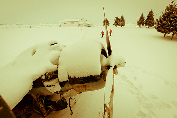 Priča zaboravljenog aviona u Otočcu, foto: Leo Banic