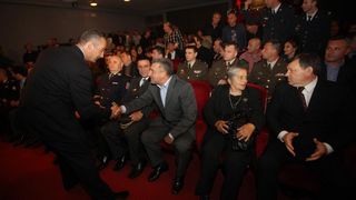 02.05.2014., Zadar – U HKK Zadar obiljezena je 20. godisnjice osnutka “Sepurina”, a svecanosti su prisustvovali generali Ante Gotovina i Mladen Markac, nacelnik policije Neven Paskvalin, zupan Stipe Zrilic te mnogi drugi uzvanici iz redova policije i vo 02.05.2014., Zadar – U HKK Zadar obiljezena je 20. godisnjice osnutka “Sepurina”, a svecanosti su prisustvovali generali Ante Gotovina i Mladen Markac, nacelnik policije Neven Paskvalin, zupan Stipe Zrilic te mnogi drugi uzvanici iz redova policije i vo