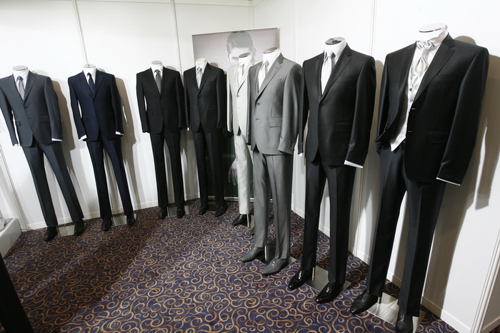 Split, 190211. 
Sajam vjencanja u hotelu Le Meridien Lav.
Na fotografiji: odijela Martina Arbanasa.
Foto: Vladimir Dugandzic / CROPIX