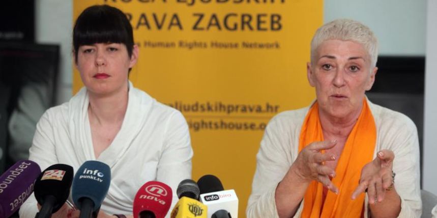 17.07.2013., Zagreb – U Kuci ljudskih prava odrzana je konferencija za medije udruge Franak. Photo: Zarko Basic/PIXSELL Autor  Zarko Basic/PIXSELL KLJUČNE RIJEČI  Kuca ljudskih prava, Petra Rodik, Sanja Sarnavka, Udruga Franak, konferencija za medije
