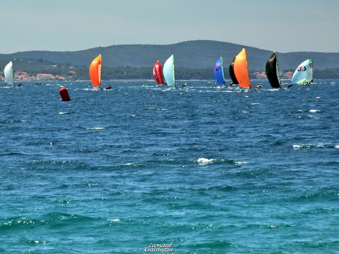 Jedrenje: SP klase 49er – drugi dan 8. svibnnja 2012, Foto: Leonard Kvarantan Jedrenje: SP klase 49er – drugi dan 8. svibnnja 2012, Foto: Leonard Kvarantan