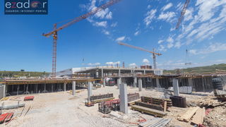 Radovi na proširenju trgovačkog centra Supernova Zadar