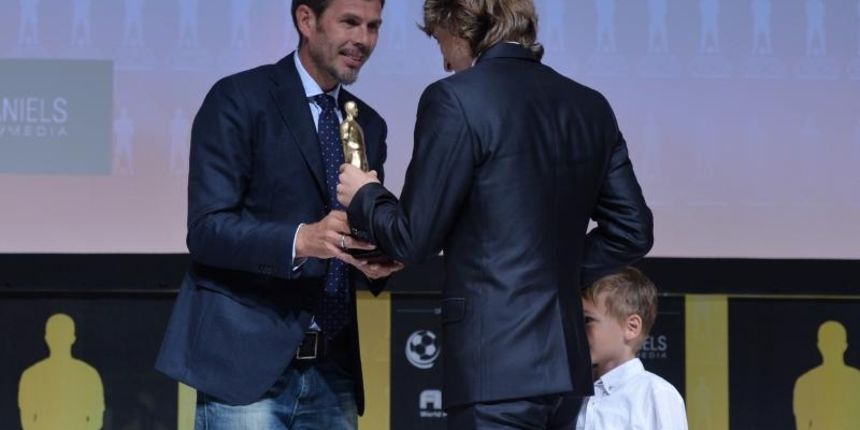 Zvonimir Boban, Luka Modric i sin Ivano. Photo: Marko Lukunic/PIXSELL Zvonimir Boban, Luka Modric i sin Ivano. Photo: Marko Lukunic/PIXSELL