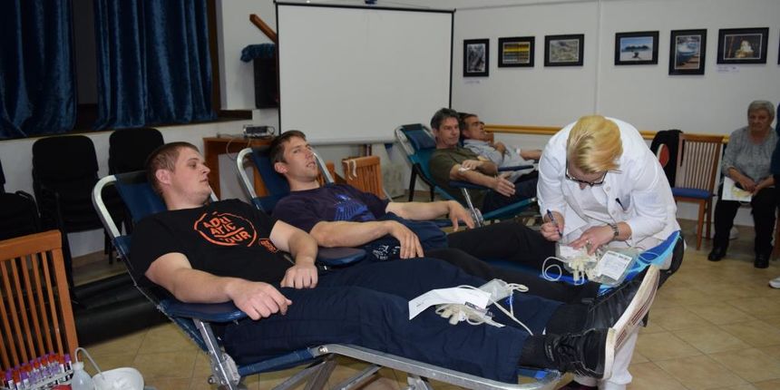 Preko: U prvoj ovogodišnjoj akciji darivanja prikupljeno 30 doza krvi. Foto: Jasna Marcelić