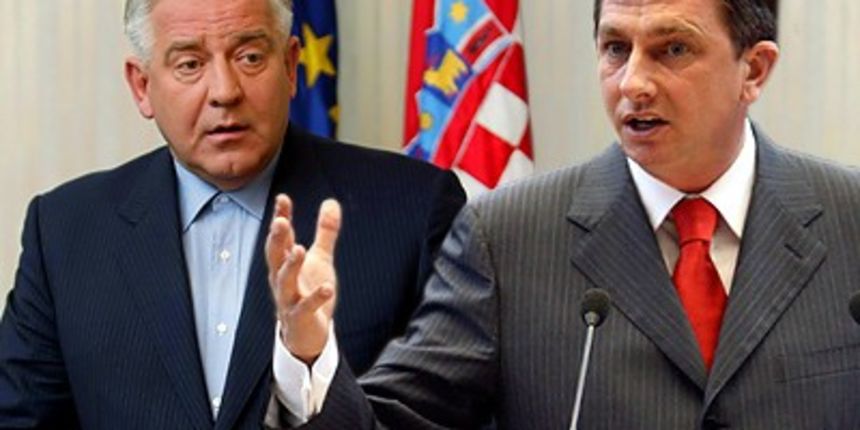 Sanader i Pahor (Foto: Tportal.hr) Sanader i Pahor (Foto: Tportal.hr)