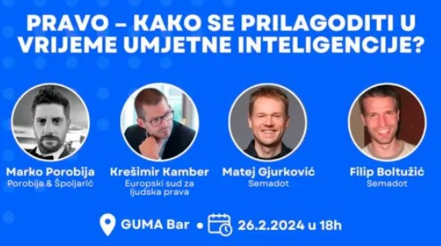 ZadarConnect organizira meet up na temu “Pravo – kako se prilagoditi u vrijeme umjetne inteligencije?” ZadarConnect organizira meet up na temu “Pravo – kako se prilagoditi u vrijeme umjetne inteligencije?”