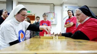 Zagreb: Sportske igre redovnica u OŠ Mato Lovrak. Photo: Goran Jakus/PIXSELL