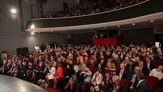 U zadarskom HNK odrzan je skup Kukuriku koalicije te predstavljeni kandidati za Europski parlament. Iako je bilo najavljeno, premijer Zoran Milanovic nije prisustvovao skupu zbog krize u Slavoniji uzrokovane poplavama. Photo: Filip Brala/PIXSELL