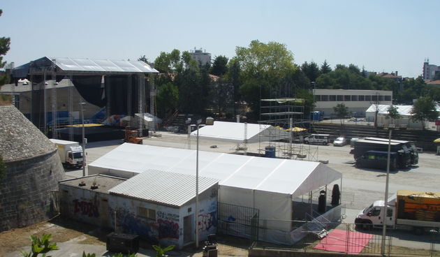 Pripreme za koncert Lennyja Kravitza