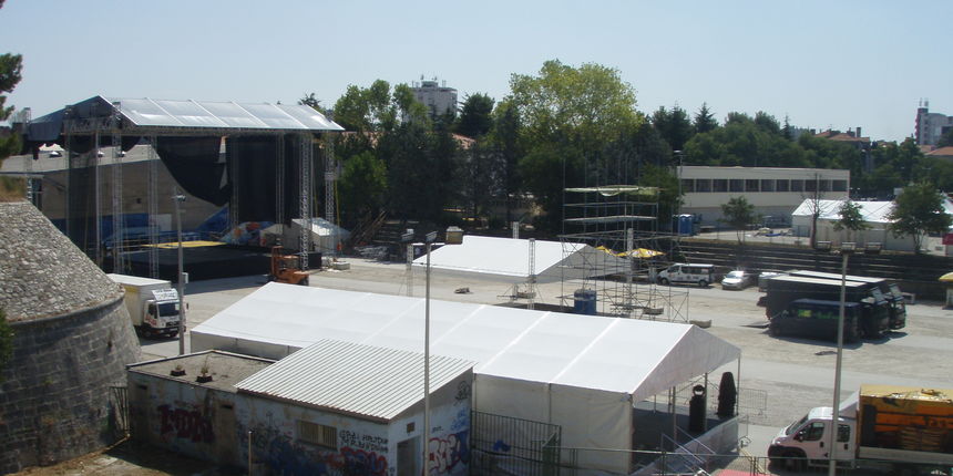 Pripreme za koncert Lennyja Kravitza