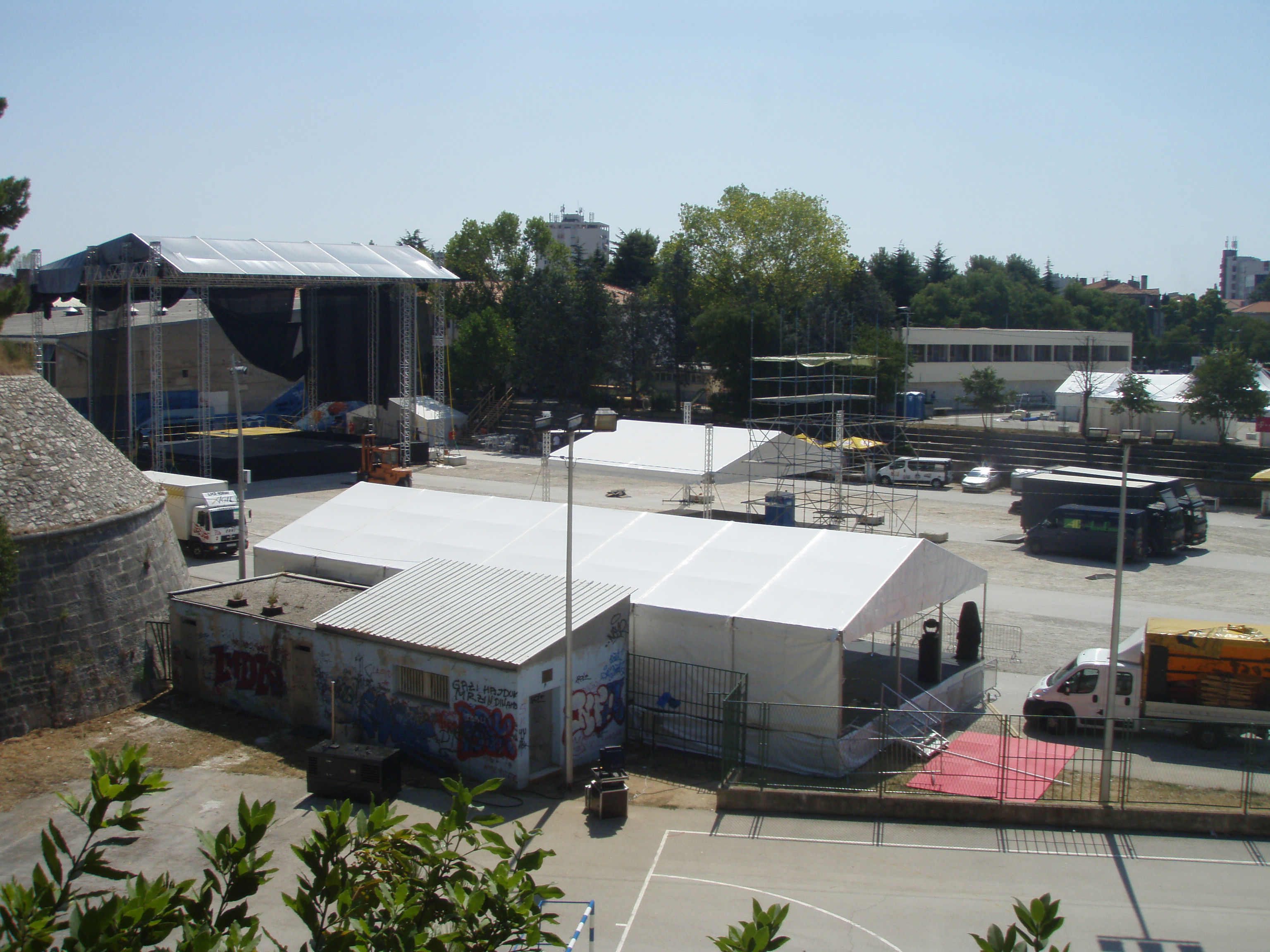 Pripreme za koncert Lennyja Kravitza