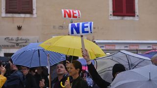 U Zadru novi prosvjed protiv covid potvrda