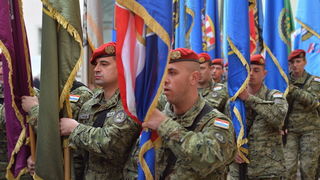 Svečani mimohod postrojbi u povodu proslave 23. obljetnice VRO Maslenica. Foto: Iva Perinčić