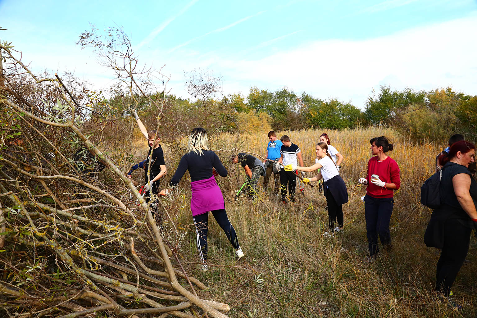 Na Vranskom jezeru održana akcija krčenja vegetacije Na Vranskom jezeru održana akcija krčenja vegetacije