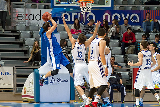 A-1 liga za prvaka, 12. kolo: KK Zadar – KK Kvarner 2010 93-71, foto: Kristijan Orlić A-1 liga za prvaka, 12. kolo: KK Zadar – KK Kvarner 2010 93-71, foto: Kristijan Orlić
