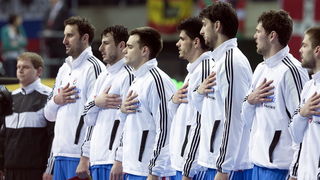 Barcelona 250113.
Gradska dvorana Palau Sant Jordi.
Svjetsko prvenstvo u rukometu za muskarce Spanjolska 2013.
Utakmica polufinala izmedju Hrvatske i Danske.
Na fotografiji: igraci Hrvatske.
Foto: Ante Cizmic / CROPIX Barcelona 250113.
Gradska dvorana Palau Sant Jordi.
Svjetsko prvenstvo u rukometu za muskarce Spanjolska 2013.
Utakmica polufinala izmedju Hrvatske i Danske.
Na fotografiji: igraci Hrvatske.
Foto: Ante Cizmic / CROPIX