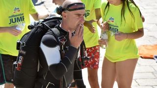 Jubilarni 10. dm Millennium Jump na zadarskoj rivi, Photo: Dino Stanin/PIXSELL Jubilarni 10. dm Millennium Jump na zadarskoj rivi, Photo: Dino Stanin/PIXSELL