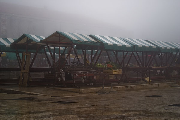 Zadar, magla svuda oko nas