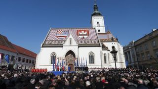 Inauguracija predsjednice Kolinde Grabar Kitarović na Trgu sv. Marka, Foto: Photo: HINA/POOL/PIXSELL