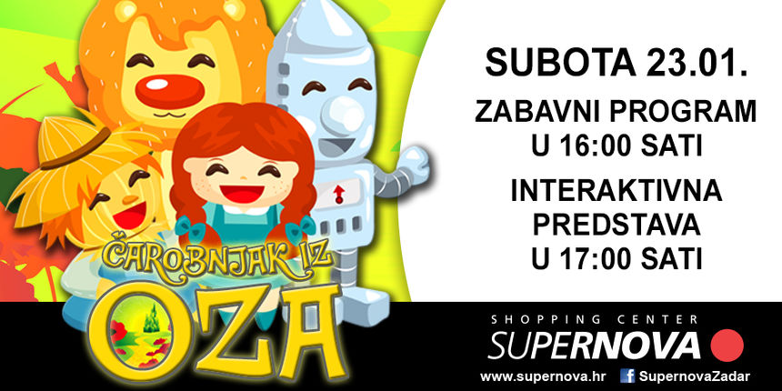 Čarobna dječja subota u Supernova centru