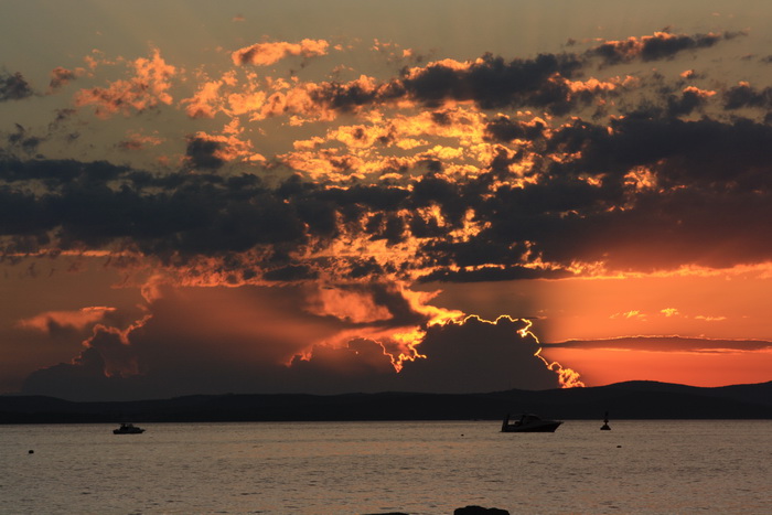 Čudesni zalazak sunca u Zadru 26. kolovoza 2012.