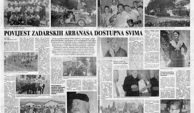 Kroničari Bernard Kotlar i Drago Marić predstavljaju knjigu “Kazivanja naših starih o tradiciji zadarskih Arbanasa”